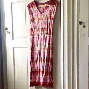 Universal Thread Women's Size XS Pink Tie-Dye Sleeveless Knit Dress